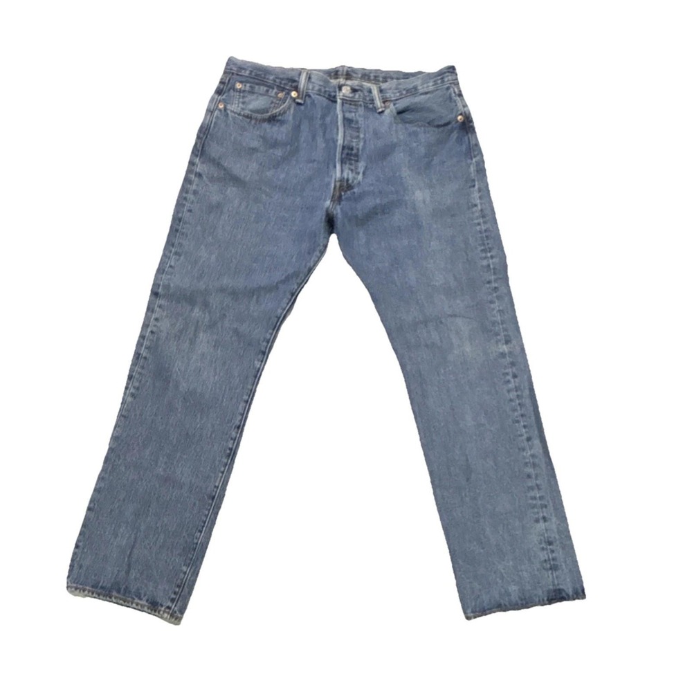 Levi's Straight Jeans 34x30 Medium Wash 5 ButtonFront